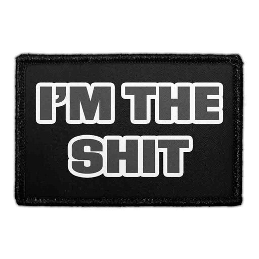 I'm the Shit Meta Data - Crop Image Text - - Removable Patch - Pull Patch - Removable Patches For Authentic Flexfit and Snapback Hats
