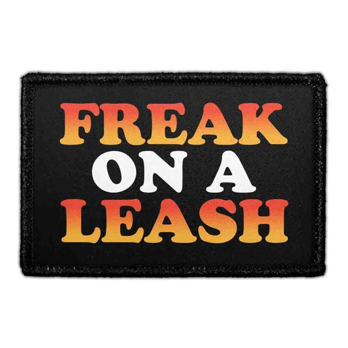 FREAK ON A LEASH Meta Data - Crop Image Text - - Removable Patch - Pull Patch - Removable Patches For Authentic Flexfit and Snapback Hats