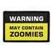 Warning May Contain Zoomies Meta Data - Crop Image Text - - Removable Patch - Pull Patch - Removable Patches For Authentic Flexfit and Snapback Hats