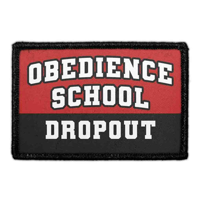 Obedience School Dropout Meta Data - Crop Image Text - - Removable Patch - Pull Patch - Removable Patches For Authentic Flexfit and Snapback Hats