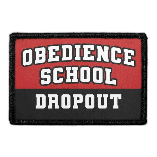 Obedience School Dropout Meta Data - Crop Image Text - - Removable Patch - Pull Patch - Removable Patches For Authentic Flexfit and Snapback Hats