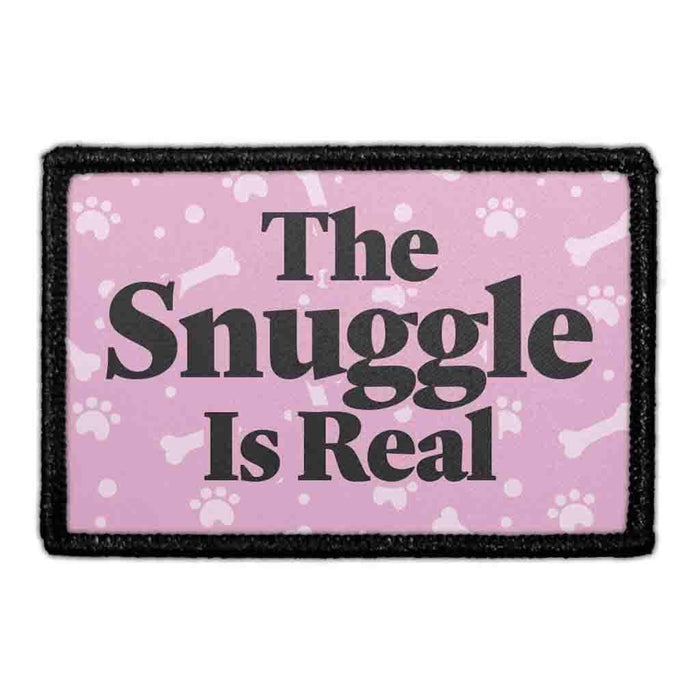 The Snuggle Is Real Meta Data - Crop Image Text - - Removable Patch - Pull Patch - Removable Patches For Authentic Flexfit and Snapback Hats
