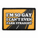 I'm So Gay I Can't Even Park Straight Meta Data - Crop Image Text - - Removable Patch - Pull Patch - Removable Patches For Authentic Flexfit and Snapback Hats
