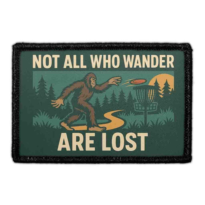 NOT ALL WHO WANDER ARE LOST Meta Data - Crop Image Text - - Removable Patch - Pull Patch - Removable Patches For Authentic Flexfit and Snapback Hats