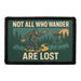 NOT ALL WHO WANDER ARE LOST Meta Data - Crop Image Text - - Removable Patch - Pull Patch - Removable Patches For Authentic Flexfit and Snapback Hats