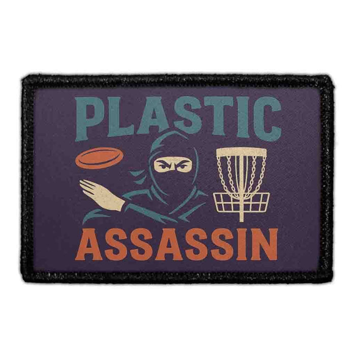 PLASTIC ASSASSIN Meta Data - Crop Image Text - - Removable Patch - Pull Patch - Removable Patches For Authentic Flexfit and Snapback Hats