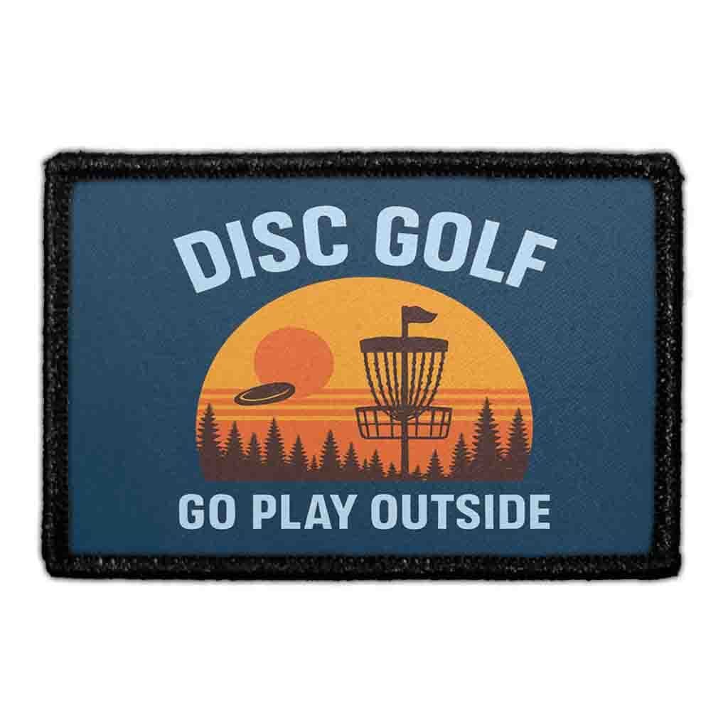 Go Play Outside Patch | Disc Golf Hook Backed for Outdoor Throwers ...
