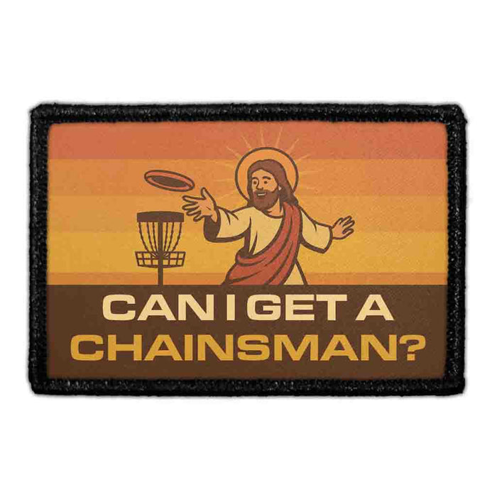 Can I Get a Chainsman Meta Data - Crop Image Text - - Removable Patch - Pull Patch - Removable Patches For Authentic Flexfit and Snapback Hats