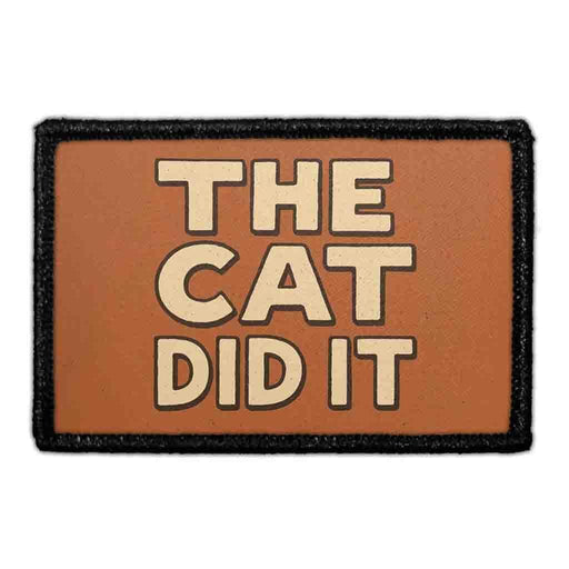 THE CAT DID IT Meta Data - Crop Image Text - - Removable Patch - Pull Patch - Removable Patches For Authentic Flexfit and Snapback Hats