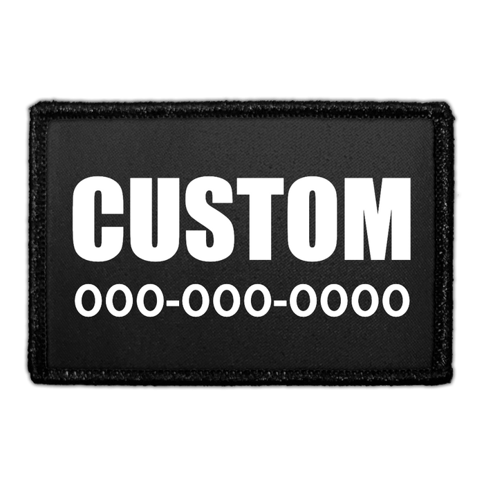 CUSTOM CONTACT - Crop Image Text - - Removable Patch - Pull Patch - Removable Patches For Authentic Flexfit and Snapback Hats