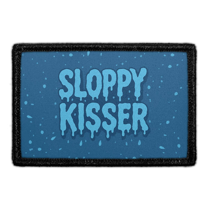 Sloppy Kisser Meta Data - Crop Image Text - - Removable Patch - Pull Patch - Removable Patches For Authentic Flexfit and Snapback Hats