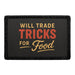 Will Trade Tricks for Food Meta Data - Crop Image Text - - Removable Patch - Pull Patch - Removable Patches For Authentic Flexfit and Snapback Hats