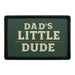 DAD’S LITTLE DUDE Meta Data - Crop Image Text - - Removable Patch - Pull Patch - Removable Patches For Authentic Flexfit and Snapback Hats