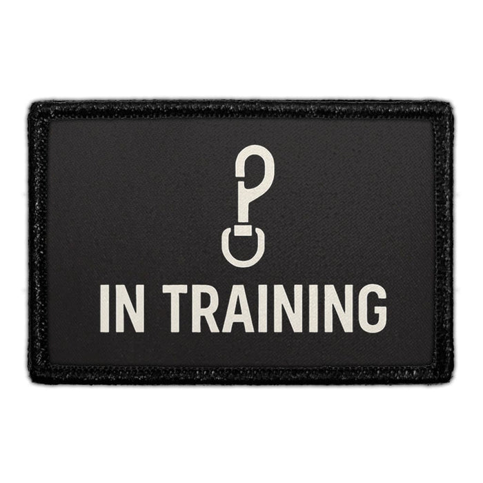 IN TRAINING - BADGE Meta Data - Crop Image Text - - Removable Patch - Pull Patch - Removable Patches For Authentic Flexfit and Snapback Hats