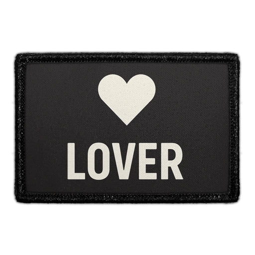 LOVER - BADGE Meta Data - Crop Image Text - - Removable Patch - Pull Patch - Removable Patches For Authentic Flexfit and Snapback Hats