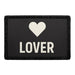 LOVER - BADGE Meta Data - Crop Image Text - - Removable Patch - Pull Patch - Removable Patches For Authentic Flexfit and Snapback Hats