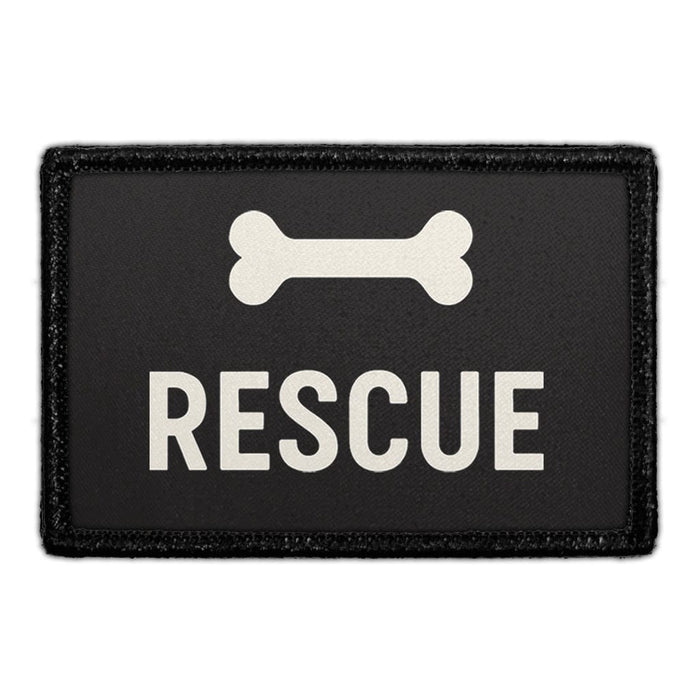 RESCUE - BADGE Meta Data - Crop Image Text - - Removable Patch - Pull Patch - Removable Patches For Authentic Flexfit and Snapback Hats