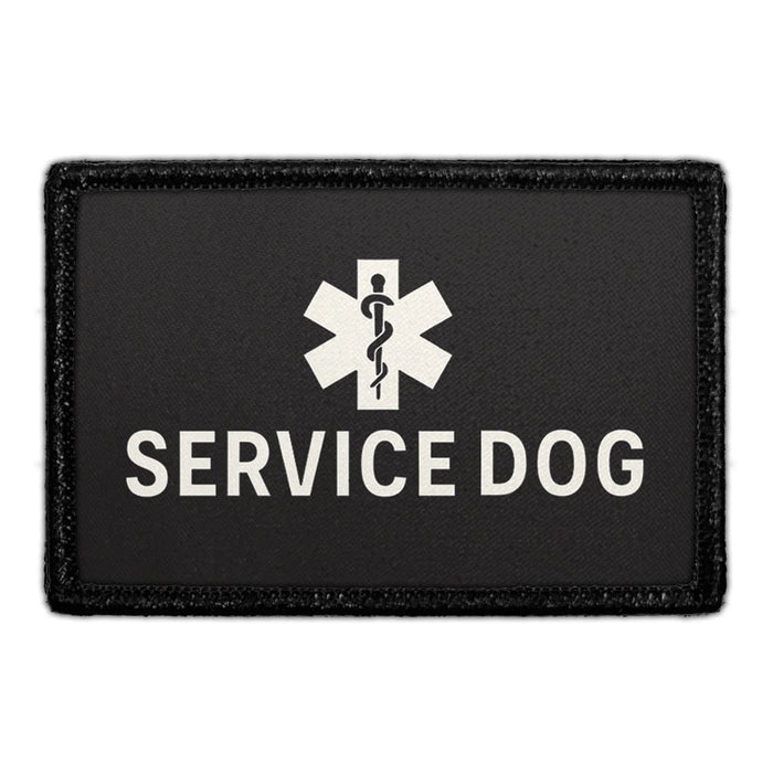 SERVICE DOG - BADGE Meta Data - Crop Image Text - - Removable Patch - Pull Patch - Removable Patches For Authentic Flexfit and Snapback Hats