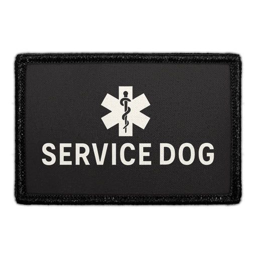 SERVICE DOG - BADGE Meta Data - Crop Image Text - - Removable Patch - Pull Patch - Removable Patches For Authentic Flexfit and Snapback Hats