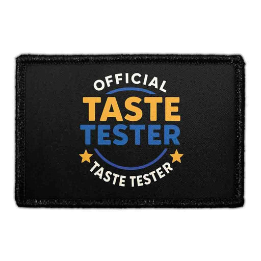 OFFICIAL TASTE TESTER Meta Data - Crop Image Text - - Removable Patch - Pull Patch - Removable Patches For Authentic Flexfit and Snapback Hats