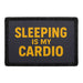 SLEEPING IS MY CARDIO Meta Data - Crop Image Text - - Removable Patch - Pull Patch - Removable Patches For Authentic Flexfit and Snapback Hats