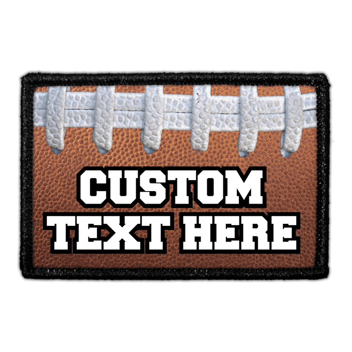 CUSTOM FOOTBALL THREAD Meta Data - Crop Image Text - - Removable Patch - Pull Patch - Removable Patches For Authentic Flexfit and Snapback Hats