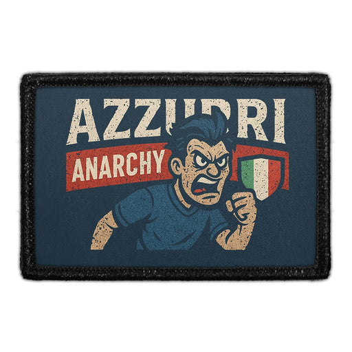 AZZURRI ANARCHY Meta Data - Crop Image Text - - Removable Patch - Pull Patch - Removable Patches For Authentic Flexfit and Snapback Hats