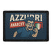 AZZURRI ANARCHY Meta Data - Crop Image Text - - Removable Patch - Pull Patch - Removable Patches For Authentic Flexfit and Snapback Hats