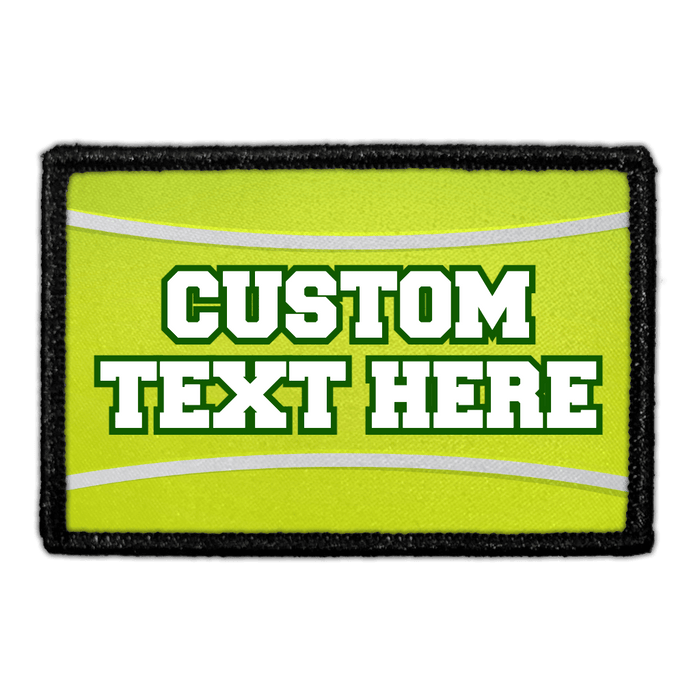 Custom - Tennis - Meta Data - Crop Image Text - - Removable Patch - Pull Patch - Removable Patches For Authentic Flexfit and Snapback Hats