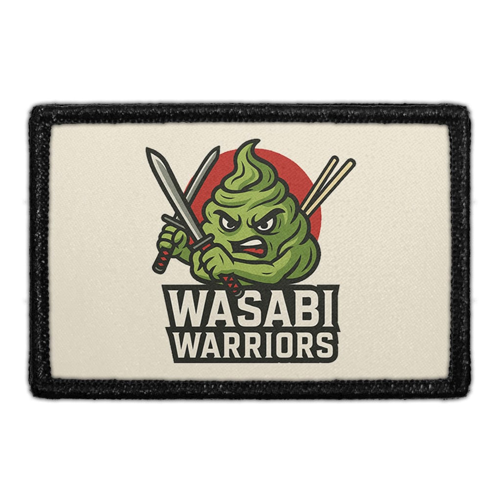 Wasabi Warriors Patch – Funny Japan Team, 100% Velcro® Compatible ...