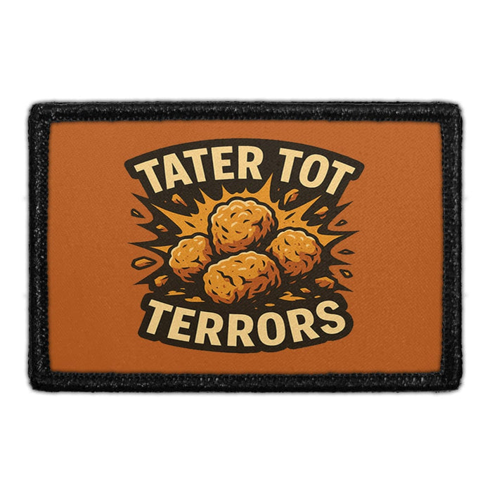 TATER TOT TERRORS - Removable Patch - Pull Patch - Removable Patches For Authentic Flexfit and Snapback Hats