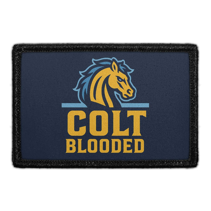 COLT BLOODED - Removable Patch - Pull Patch - Removable Patches For Authentic Flexfit and Snapback Hats