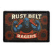 RUST BELT RAGERS  - Removable Patch - Pull Patch - Removable Patches For Authentic Flexfit and Snapback Hats
