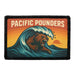 PACIFIC POUNDERS  - Removable Patch - Pull Patch - Removable Patches For Authentic Flexfit and Snapback Hats