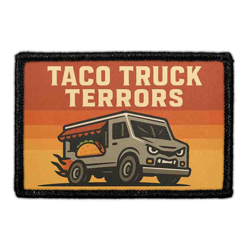 Taco Truck Terrors Patch - Removable Patch - Pull Patch - Removable Patches For Authentic Flexfit and Snapback Hats
