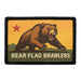 Bear Flag Brawlers  - Removable Patch - Pull Patch - Removable Patches For Authentic Flexfit and Snapback Hats