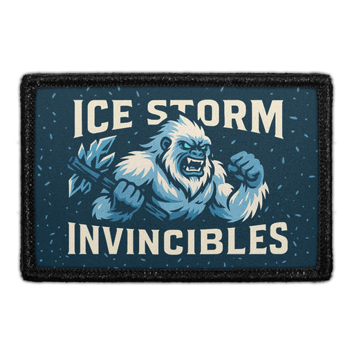 Ice Storm Invincible  - Removable Patch - Pull Patch - Removable Patches For Authentic Flexfit and Snapback Hats