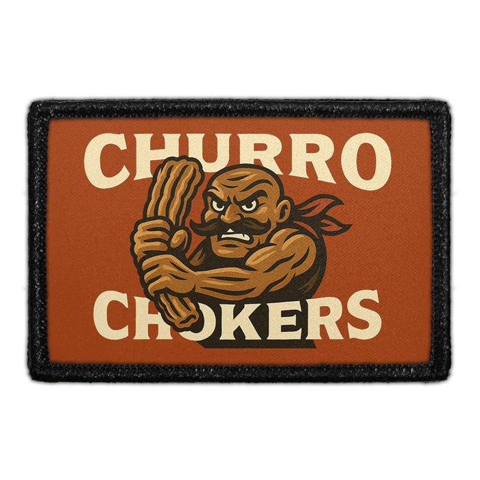 PP-P-32-5602 - Churro Chokers Removable Patch  - Meta Data - Crop Image Text - - Removable Patch - Pull Patch - Removable Patches For Authentic Flexfit and Snapback Hats