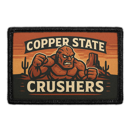 PP-P-32-5603 - Copper State Crushers Removable Patch - Meta Data - Crop Image Text - - Removable Patch - Pull Patch - Removable Patches For Authentic Flexfit and Snapback Hats