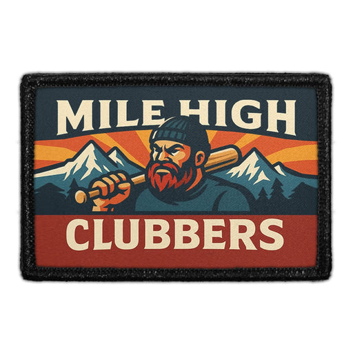 PP-P-32-5608  MILE HIGH CLUBBERS - Meta Data - Crop Image Text - - Removable Patch - Pull Patch - Removable Patches For Authentic Flexfit and Snapback Hats