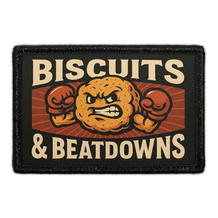 PP-P-32-5616 - BISCUITS BEATDOWNS Removable Patch - Pull Patch Meta Data - Crop Image Text - - Removable Patch - Pull Patch - Removable Patches For Authentic Flexfit and Snapback Hats