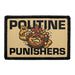 PP-P-32-5625 - POUTINE PUNISHERS - Crop Image Text - - Removable Patch - Pull Patch - Removable Patches For Authentic Flexfit and Snapback Hats