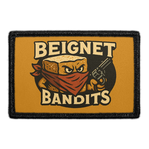 BEIGNET BANDITS - Pull Patch - Meta Data - Crop Image Text - - Removable Patch - Pull Patch - Removable Patches For Authentic Flexfit and Snapback Hats