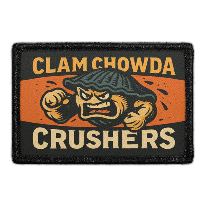 CLAM_CHOWDA_CRUSHERS  Pull Patch - Meta Data - Crop Image Text - - Removable Patch - Pull Patch - Removable Patches For Authentic Flexfit and Snapback Hats