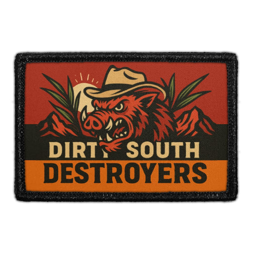 DIRTY SOUTH DESTROYERS Pull Patch - Meta Data - Crop Image Text - - Removable Patch - Pull Patch - Removable Patches For Authentic Flexfit and Snapback Hats