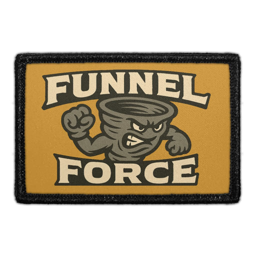 FUNNEL FORCE Pull Patch - Meta Data - Crop Image Text - - Removable Patch - Pull Patch - Removable Patches For Authentic Flexfit and Snapback Hats