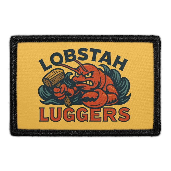 LOBSTAH_LUGGERS Meta Data - Crop Image Text - - Removable Patch - Pull Patch - Removable Patches For Authentic Flexfit and Snapback Hats