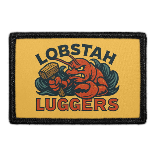 LOBSTAH_LUGGERS Meta Data - Crop Image Text - - Removable Patch - Pull Patch - Removable Patches For Authentic Flexfit and Snapback Hats