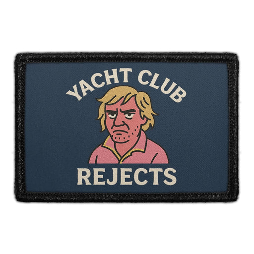 YACHT CLUB REJECTS Meta Data - Crop Image Text - - Removable Patch - Pull Patch - Removable Patches For Authentic Flexfit and Snapback Hats