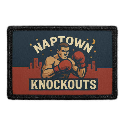 NAPTOWN_KNOCKOUTS Meta Data - Crop Image Text - - Removable Patch - Pull Patch - Removable Patches For Authentic Flexfit and Snapback Hats